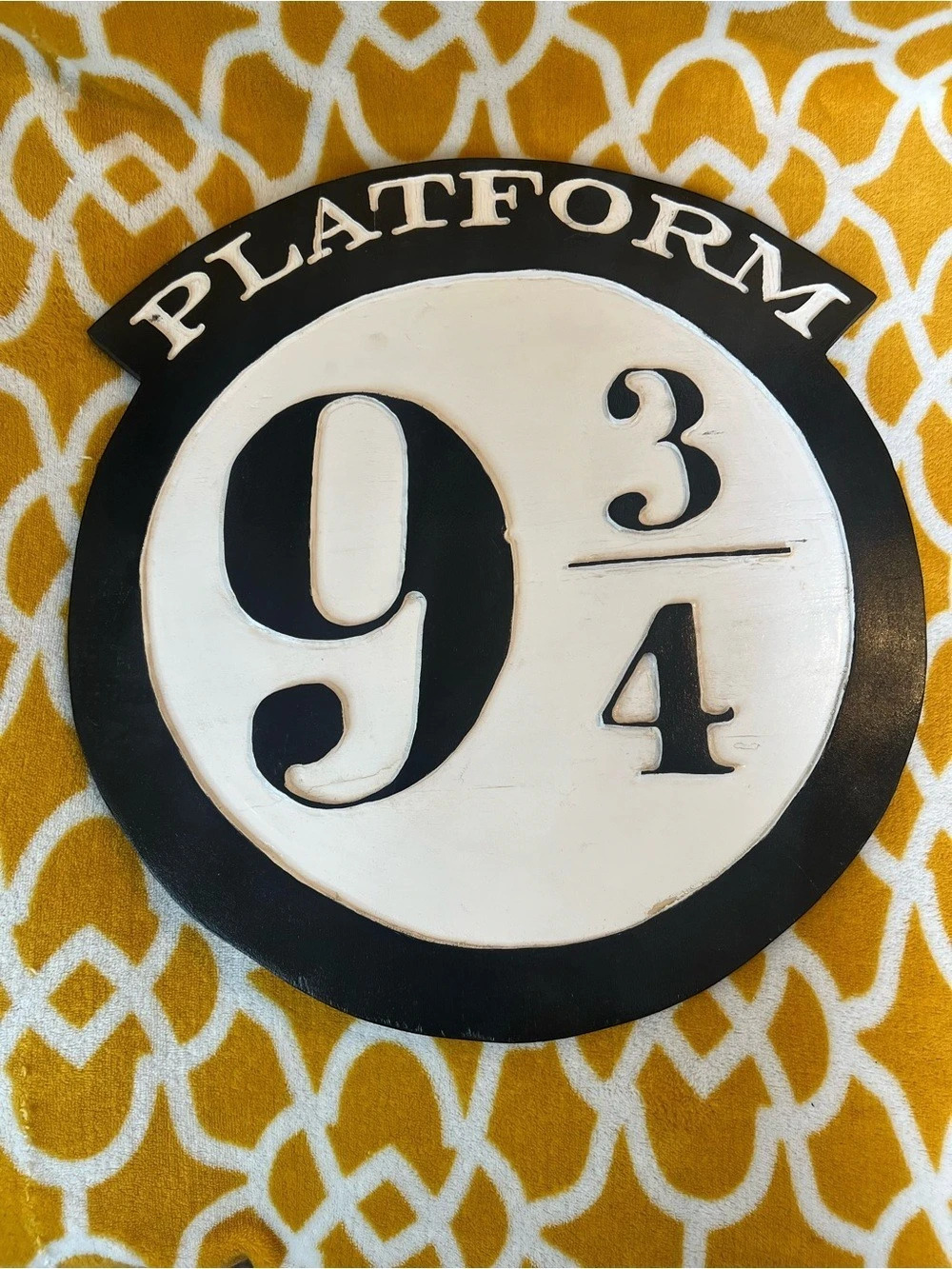 Harry Potter Platform 94 Black & White Wall Decor Sign